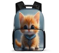 TPISLI Cat Backpack for Kids School Years 2-5 Kawaii Kitten Rucksack for Students School Years 1-4, Adjustable Straps Sturdy Handle Outdoor Day Trips