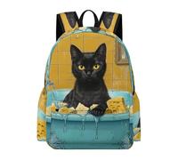 TPISLI Cat Motif Bookbag Kids Ages 7-10 Kitten Daypack Girls Ages 9-13 Lightweight Durable Back to School Gift Daypack Primary School Travel Daily Use Outdoor Gift