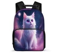 TPISLI Cat Motif Rucksack for Kids and Teens Junior School Kawaii Kitten Backpack 7-11 Year Olds Girls Boys, Padded Back Sturdy Handle Travel Daily Use