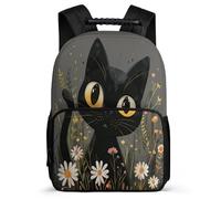 TPISLI Cat Motif School Bag for Boys Girls Primary Classes Animal Kitten School Bag 7-11 Year Olds Students, Lightweight Soft Felt Details Outdoor Day Trips