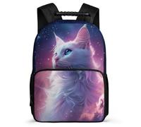 TPISLI Cat Pattern Bookbag Year 2-5 for Kids and Teens School Years 2-5 Animal Kitten School Bag Boys Girls, Sturdy Handle 1680D Fabric Daily Essentials