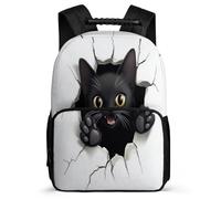 TPISLI Cat Rucksack for Kids and Teens School Years 1-4 Kawaii Kitten Backpack 7-11 Year Olds Kids, Adjustable Straps Side Pockets Outdoor Day Trips