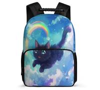 TPISLI Cat School Backpack for Students 7-11 Year Olds Animal Kitten Bookbag for Kids and Teens Year 2-5, Adjustable Straps Sturdy Handle Back to School Gift
