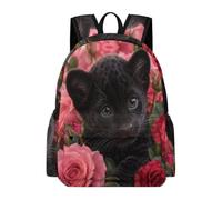 TPISLI Cheetah Bookbag Boys Ages 8-12 Animal Cheetah Book Bag Teens 10-14 Year Olds Durable Lightweight 16.5 Inch Laptop Rucksack Secondary School Outdoor Travel
