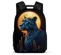 TPISLI Cheetah Daypack for Boys 7-11 Year Olds Animal Leopard Backpack for Children School Years 1-4, Soft Felt Details Side Pockets Outdoor Day Trips