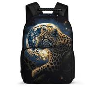 TPISLI Cheetah Design Backpack for Girls Primary Years 4-6, Leopard Animal Rucksack for Boys Girls, Lightweight School Bag, 1680D Fabric, Primary Classes, Daily Essentials