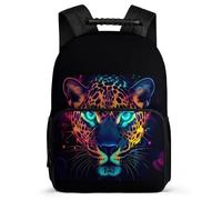 TPISLI Cheetah Design Rucksack Junior School for Kids and Teens Primary Age 6-11 Animal Daypack Girls Boys, Adjustable Straps Durable Back to School Gift