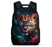 TPISLI Cheetah Illustration Rucksack for Boys Girls Junior School Animal Backpack School Years 2-5 Kids and Teens, Lightweight Sturdy Handle Outdoor Day Trips