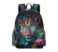 TPISLI Cheetah Pattern Daypack Kids Ages 7-10 Leopard Book Bag Girls Year 3 Durable Lightweight 15.6 Inch Laptop Rucksack Primary School Travel Daily Use School Gift