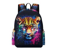 TPISLI Cheetah Pattern Daypack Kids School Years 5-9 Animal Rucksack Students Year 6 Lightweight Durable 14 Inch Laptop Rucksack Junior School Daily Use Everyday Use