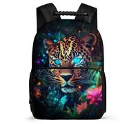 TPISLI Cheetah Pattern School Backpack for Students 7-11 Year Olds Leopard Bookbag for Kids and Teens Year 2-5, Adjustable Straps Sturdy Handle Back to School Gift