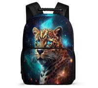 TPISLI Cheetah Pattern School Bag Primary Classes for Kids and Teens 6-11 Years Animal Backpack Girls Boys, 1680D Fabric Padded Back Outdoor Day Trips
