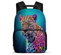 TPISLI Cheetah Rucksack for Kids and Teens 7-11 Year Olds Animal Leopard Daypack for Kids and Teens Year 2-5, Padded Back Adjustable Straps Short Trips