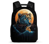 TPISLI Cheetah Rucksack for Kids and Teens 7-11 Year Olds Animal Theme Backpack for Boys Girls Junior School, Sturdy Handle 1680D Fabric Short Trips