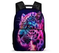 TPISLI Cheetah School Backpack for Boys 8-12 Years Animal Leopard Backpack for Students School Years 1-4, Soft Felt Details Lightweight Birthday Gift