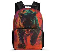 TPISLI Cheetah School Backpack for Boys Primary Age 6-11 Animal Leopard Bookbag for Boys Girls Junior School, Lightweight Padded Back Travel Daily Use