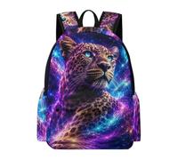 TPISLI Cheetah School Backpack Girls Age 8 Animal Cheetah Rucksack Boys 10-14 Year Olds Trendy Modern 16.5 Inch Laptop Backpack Primary to Secondary Travel Gift