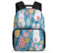 TPISLI Children Animal Rabbit Backpack for School Cute Bunny Daypack Primary Age 6-11 School Years 1-4, 1680D Fabric Adjustable Straps Travel Daily Use