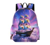TPISLI Children Backpack Sailboat Rucksack Boat Motif Girls Boys 9-13 for Students, Trendy Daypack for Daily Lessons and Weekend Travel and Class Travel Use