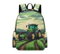TPISLI Children Backpack Tractor Rucksack Car Motif Girls Boys 9-13 for Students, Trendy Daypack for Daily Lessons and Weekend Travel and Class Travel Use