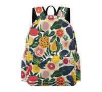 TPISLI Children Colourful Fruits Backpack for Boys Girls 11-16 Years 13.3 Inch Laptop Backpack, Modern Durable Fruit Theme Back pack for Outdoor Travel New Term Gift
