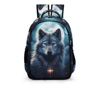 TPISLI Children Cute School Bookbag Lightweight Animal Wolf Backpack for Kids Wolves Wolf