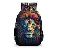 TPISLI Children Cute School Bookbag Lightweight Lion Backpack for Kids Animal Lion