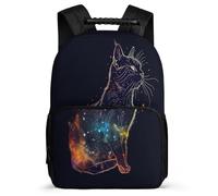 TPISLI Children Girls School Backpack Kitten Rucksack Kid School Back Pack with Cat Bookbag Travel Bag Boys with Side Pocket And Front Zipped Pocket