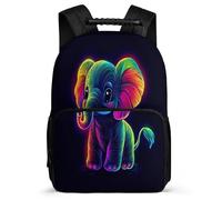 TPISLI Children Kawaii Elephant Motif School Bag 7-11 Year Olds, Animal Backpack for Children, Durable Rucksack, Sturdy Handle, Outdoor Travel, Day Trips