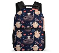 TPISLI Children Kawaii Sloth Pattern School Bag 7-11 Year Olds, Animal Backpack for Children, Durable Rucksack, Sturdy Handle, Outdoor Travel, Day Trips