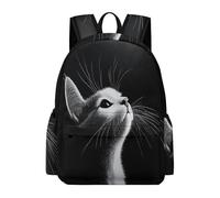 TPISLI Children Kitten Design Backpack for Boys Girls Primary to Secondary School Age 13.3 Inch Laptop Rucksack, Large Capacity Animal Cat Print Back pack for Day Trips New Term Gift