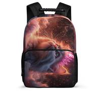 TPISLI Children Kitten School Bag Primary Age 6-11 Animal Cat School Bag for Students Year 3-6, Adjustable Straps Soft Felt Details Birthday Gift