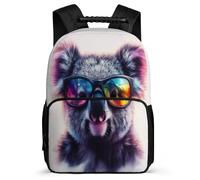 TPISLI Children Koala Illustration School Backpack 7-11 Year Olds Animal Design Rucksack for Kids and Teens Year 2-5, Padded Back 1680D Fabric Outdoor Day Trips