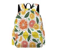 TPISLI Children Lemon Backpack Boys Girls Ages 8-14 15.6 Inch Laptop Backpack, Cool Durable Fruit Bookbag for Day Trips Birthday Gift Outdoor Activity
