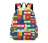 TPISLI Children National Flag Design Backpack Boys Girls Ages 8-14 15.6 Inch Laptop Backpack, Cool Durable Bookbag for Day Trips Birthday Gift Outdoor Activity