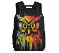 TPISLI Children School Backpac Owl Rucksack Kid School Backpack Bird Theme Bookbag Travel Bag Boys Girls with Side Pocket And Front Zipped Pocket