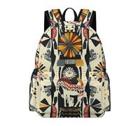 TPISLI Children School Backpack Bohemian Rucksack African Animals Giraffe 7-11 Years for Boys Girls, Durable 13.3 Inch Laptop Rucksack for Autumn Trip and Study Days and Class Travel Use