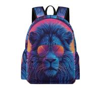 TPISLI Children School Backpack Cool Lion Rucksack Animal Lion Ages 7-11 for Boys Girls, Durable 11.6 Inch Laptop Daypack for Daily Lessons and Weekend Travel