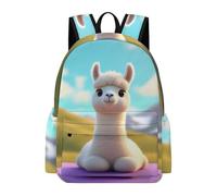 TPISLI Children School Backpack Kawaii Llama Rucksack Animal Alpaca Ages 7-11 for Boys Girls, Durable 11.6 Inch Laptop Daypack for Daily Lessons and Weekend Travel