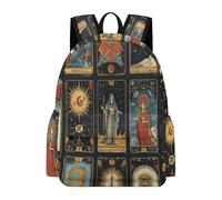 TPISLI Children Tarot Card Daypack Boys Girls Junior School Years 3-6 Large Capacity Rucksack for Spring Outing Autumn Trip Birthday Gift, 15.6 Inch Laptop Backpack