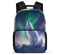 TPISLI Children's Animal Print School Backpack Kid for 8-16 Years Old, Schoolbag Students Bookbag Fox Rucksack Nylon And Felt Knapsack for Boys Girls Teen