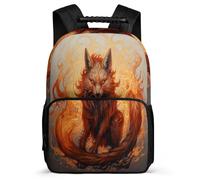 TPISLI Children's Animal Theme School Backpack Kid for 8-16 Years Old, Schoolbag Students Bookbag Fox Rucksack Nylon And Felt Knapsack for Boys Girls Teen