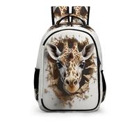 Children's Backpack, Schoolbag Cute Giraffe Large Capacity Students Animal Giraffe Bookbag Rucksack Knapsack for Boys Girls Teen