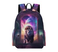 TPISLI Children's Backpack, Schoolbag Cute Lion Large Capacity Students Bookbag Rucksack Lion for Boys Girls Teen