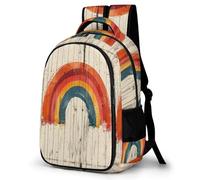 Children's Backpack, Schoolbag Cute Rainbow Large Capacity Students Bookbag Rucksack Colourful for Boys Girls Teen