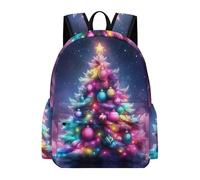 TPISLI Childrens Christmas Tree Backpacks for Boys, Elementary Middle Christmas Theme School Bags for Teens, Girls Casual Bookbags Travel Daypack