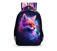 TPISLI Children's Colorful Fox Backpack Waterproof Bag Daypack Lightweight Book Bags Toddler Kids School Bag with Animal Fox Design