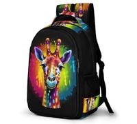 TPISLI Children's Giraffe Backpack, Schoolbag Animal Giraffe Large Capacity Students Bookbag Rucksack Knapsack for Boys Girls Adults Teen
