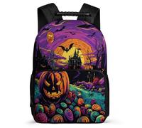 TPISLI Christmas Theme Backpack Primary School for Boys Girls 7-11 Year Olds Colourful School Bag Kids and Teens, Adjustable Straps Soft Felt Details Short Trips