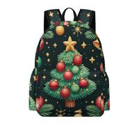 TPISLI Christmas Theme School Backpack Girls Age 11 Christmas Tree Book Bag Students Year 10 Modern Trendy Spring Outing Backpack Outdoor Day Trips Back to School Gift